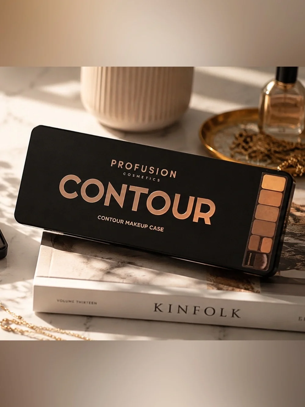 Profusion Cosmetics Contour Palette with Brush - Multi-Shade